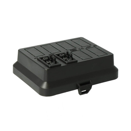 Rutab lock 3-polig kraft förkopplade IP20 Svart