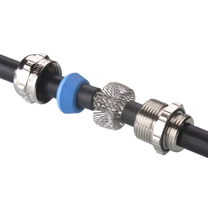 Förskruvning IP68 EMC blueglobe TRI Metrisk