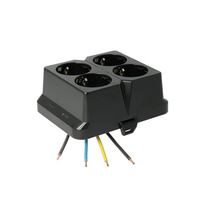 Lock med Schuko-uttag IP20 Svart