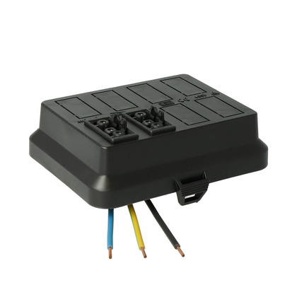 Wieland lock 3-polig kraft förkopplade IP20 Svart