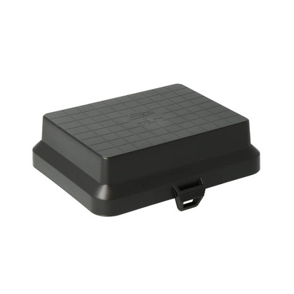 Slätt lock förhöjt IP40 Svart