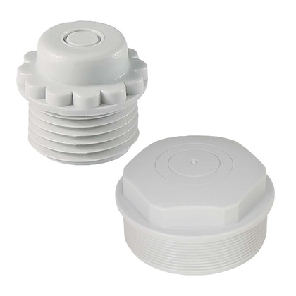 Strypnippel PolyetylenI P54 RAL7035 Metrisk