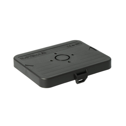 Slätt lock IP40 Svart