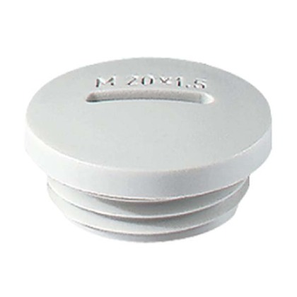 Avslutningspropp Polyamid IP54 RAL 7035 Metrisk